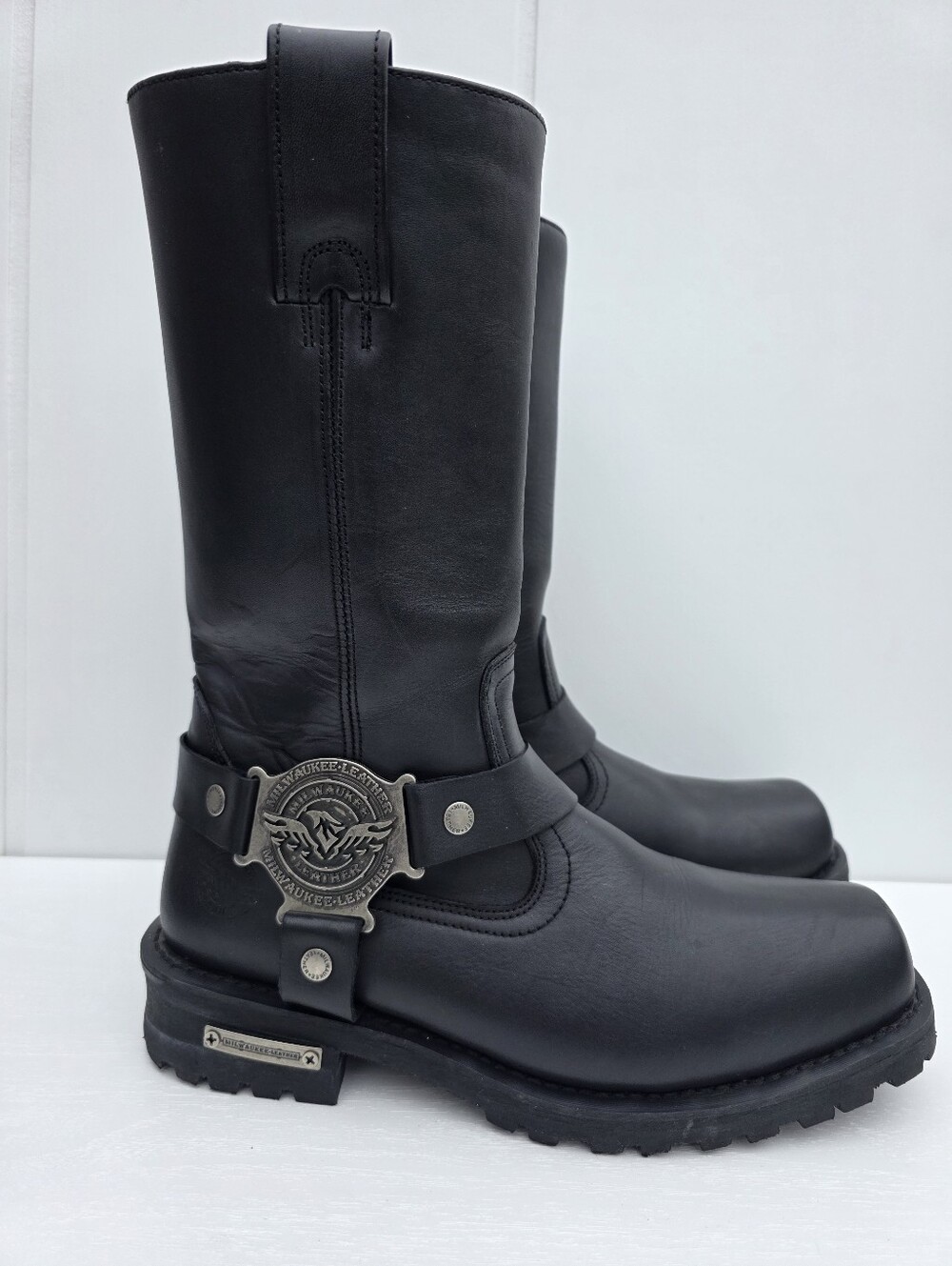 Milwaukee Ironclad Freedom Biker Leather Boots Mens Size 11EEE